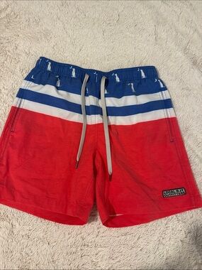 Local By Outfitters Men’s Red, White & Blue Swim Trunks